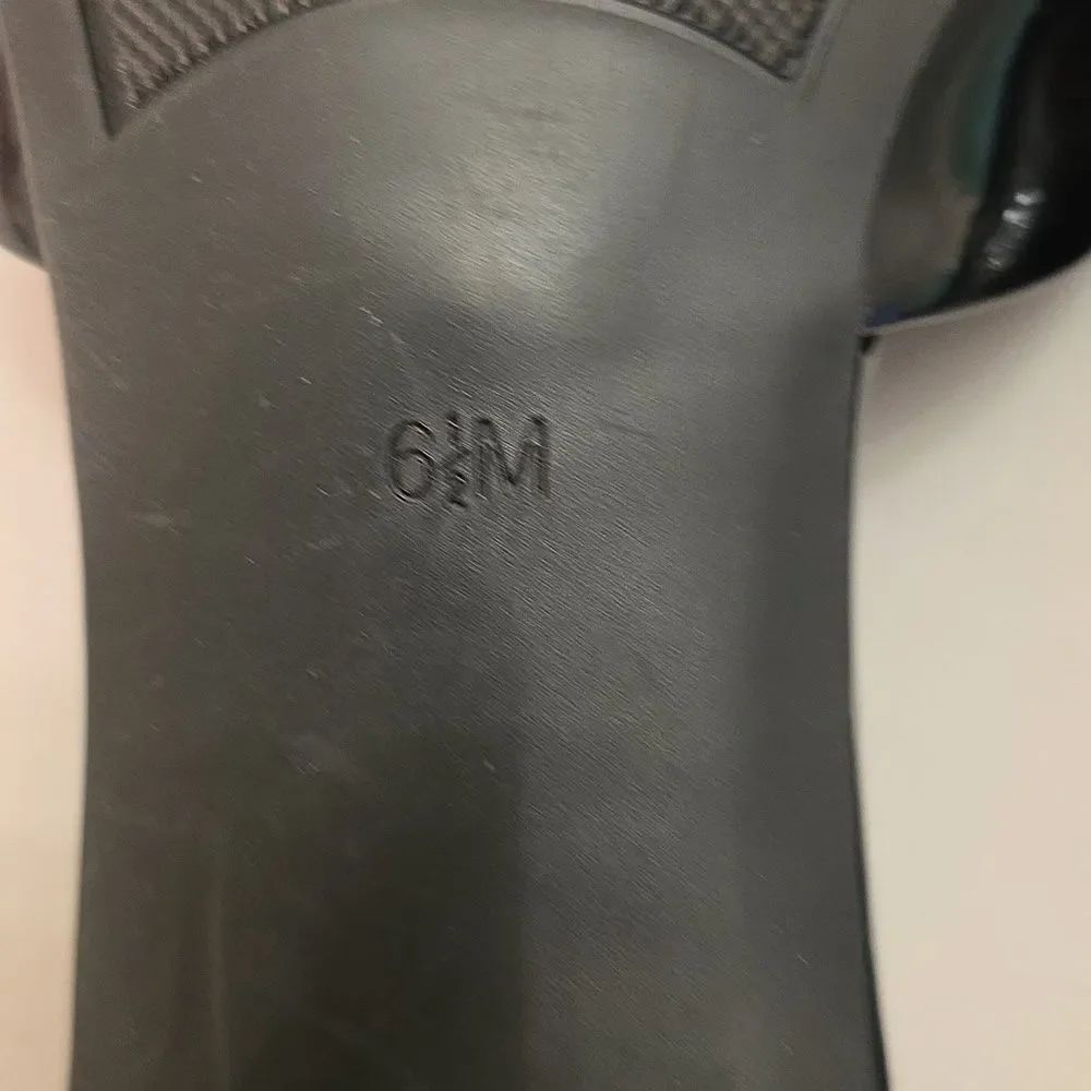 BRAND NEW MARC FISHER MFCYNLEA-C GLOSSY BLACK MULES SANDAL R3 - Picture 12 of 16